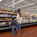 Avatar shopper making impulse purchase decision at a virtual shelf.